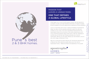 Book 2 & 3 BHK apartment at Kasturi Apostrophe Homes, Pune